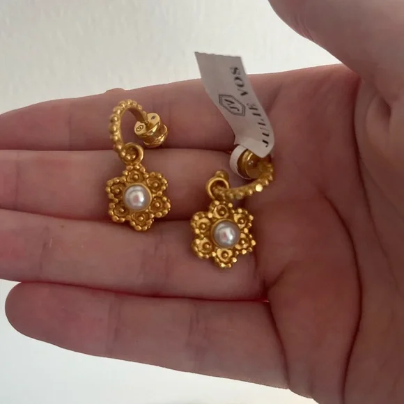 NWT Colette Hoop & Charm Julie Vos Earrings - Picture 5 of 5